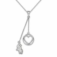 Chicago White Sox Sterling Silver Heart Necklace