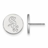 Chicago White Sox Sterling Silver Small Disc Earrings