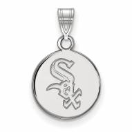 Chicago White Sox Sterling Silver Small Disc Pendant