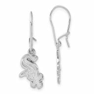 Chicago White Sox Sterling Silver Wire Dangle Earrings