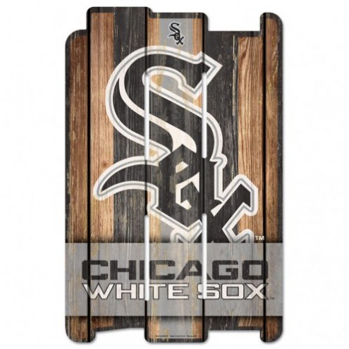 Chicago White Sox Wood Fence Sign
