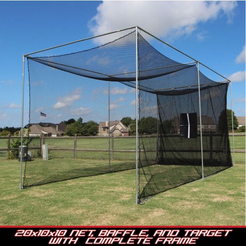 Cimarron 20x10x10 Masters Golf Net with Complete Frame