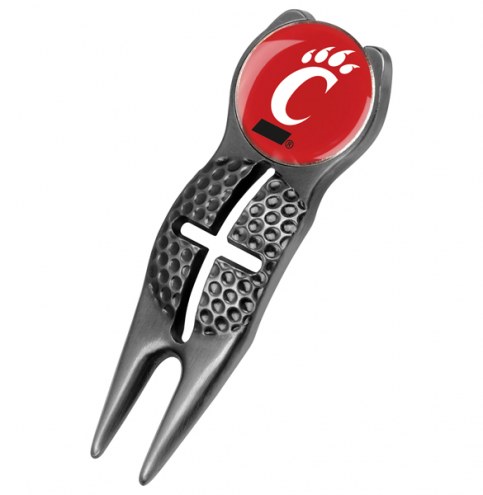 Cincinnati Bearcats Black Crosshairs Divot Tool