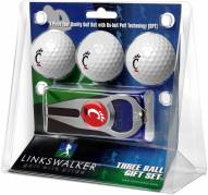 Cincinnati Bearcats Golf Ball Gift Pack with Hat Trick Divot Tool