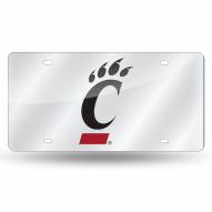 Cincinnati Bearcats Silver Laser License Plate