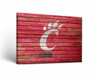 Cincinnati Bearcats Weathered Canvas Wall Art
