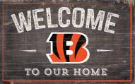 Cincinnati Bengals 11" x 19" Welcome to Our Home Sign