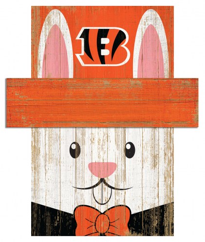 Cincinnati Bengals 19&quot; x 16&quot; Easter Bunny Head