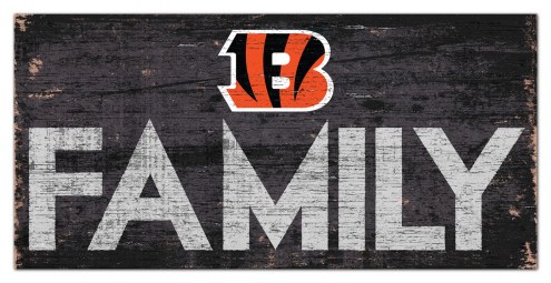 Cincinnati Bengals 6&quot; x 12&quot; Family Sign