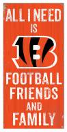 Cincinnati Bengals 6" x 12" Friends & Family Sign