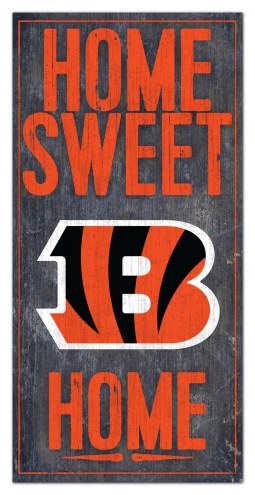 Cincinnati Bengals 6&quot; x 12&quot; Home Sweet Home Sign