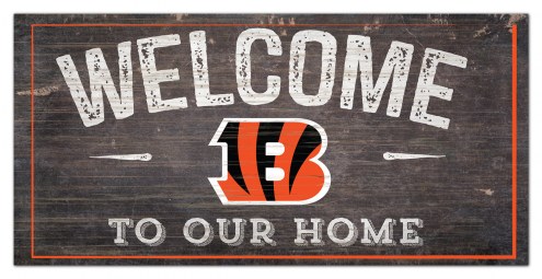 Cincinnati Bengals 6&quot; x 12&quot; Welcome Sign
