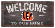 Cincinnati Bengals 6" x 12" Welcome Sign
