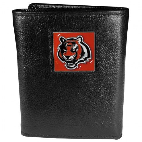 Cincinnati Bengals Deluxe Leather Tri-fold Wallet