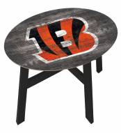 Cincinnati Bengals Distressed Wood Side Table