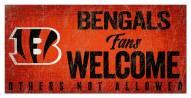 Cincinnati Bengals Fans Welcome Sign