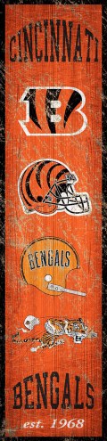 Cincinnati Bengals Heritage Banner Vertical Sign