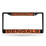 Cincinnati Bengals Laser Black License Plate Frame