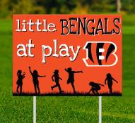Cincinnati Bengals Little Fans at Play 2-Sided Yard Sign