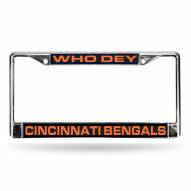 Cincinnati Bengals NFL Laser Chrome License Plate Frame