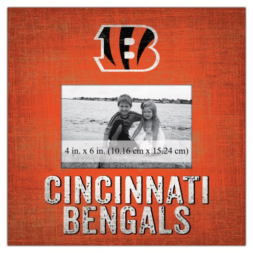 Cincinnati Bengals Team Name 10&quot; x 10&quot; Picture Frame