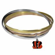 Cincinnati Bengals Tri-color Bangle Bracelet
