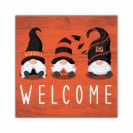 Cincinnati Bengals Welcome Gnomes 10" x 10" Sign