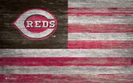 Cincinnati Reds 11" x 19" Distressed Flag Sign