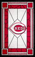 Cincinnati Reds 11" x 19" Stained Glass Sign