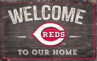 Cincinnati Reds 11" x 19" Welcome to Our Home Sign