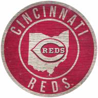 Cincinnati Reds 12" Circle with State Sign