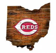 Cincinnati Reds 12" Roadmap State Sign