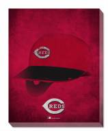 Cincinnati Reds 16" x 20" Ghost Helmet Canvas Print