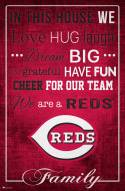 Cincinnati Reds 17" x 26" In This House Sign