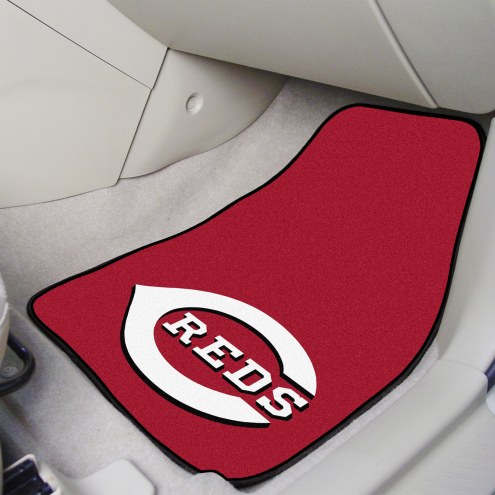 Cincinnati Reds 2-Piece Carpet Car Mats