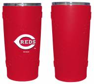 Cincinnati Reds 20 oz. Stainless Steel Tumbler with Silicone Wrap