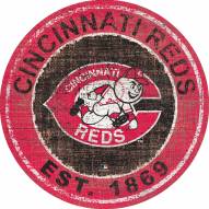 Cincinnati Reds 24" Heritage Logo Round Sign