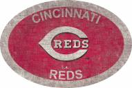 Cincinnati Reds 46" Team Color Oval Sign