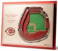 Cincinnati Reds 5-Layer StadiumViews 3D Wall Art