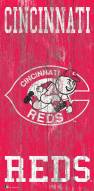 Cincinnati Reds 6" x 12" Heritage Logo Sign