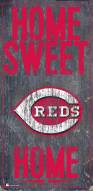 Cincinnati Reds 6" x 12" Home Sweet Home Sign