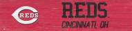 Cincinnati Reds 6" x 24" Team Name Sign
