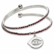 Cincinnati Reds Amped Logo Crystal Bracelet