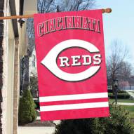 Cincinnati Reds Applique 2-Sided Banner Flag