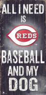 Cincinnati Reds Baseball & My Dog Sign
