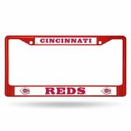 Cincinnati Reds Color Metal License Plate Frame