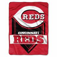 Cincinnati Reds Home Plate Plush Raschel Blanket