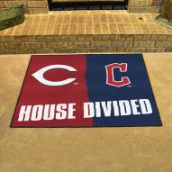 Cincinnati Reds/Cleveland Guardians House Divided Mat