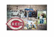 Cincinnati Reds I Love My Family Clip Frame