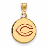 Cincinnati Reds Sterling Silver Gold Plated Small Pendant